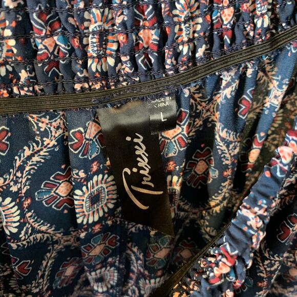 Blue Open shoulder dress size L - Picture 3 of 7